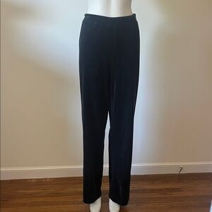 St John Sport Velvet Pull on Black Women's Pants